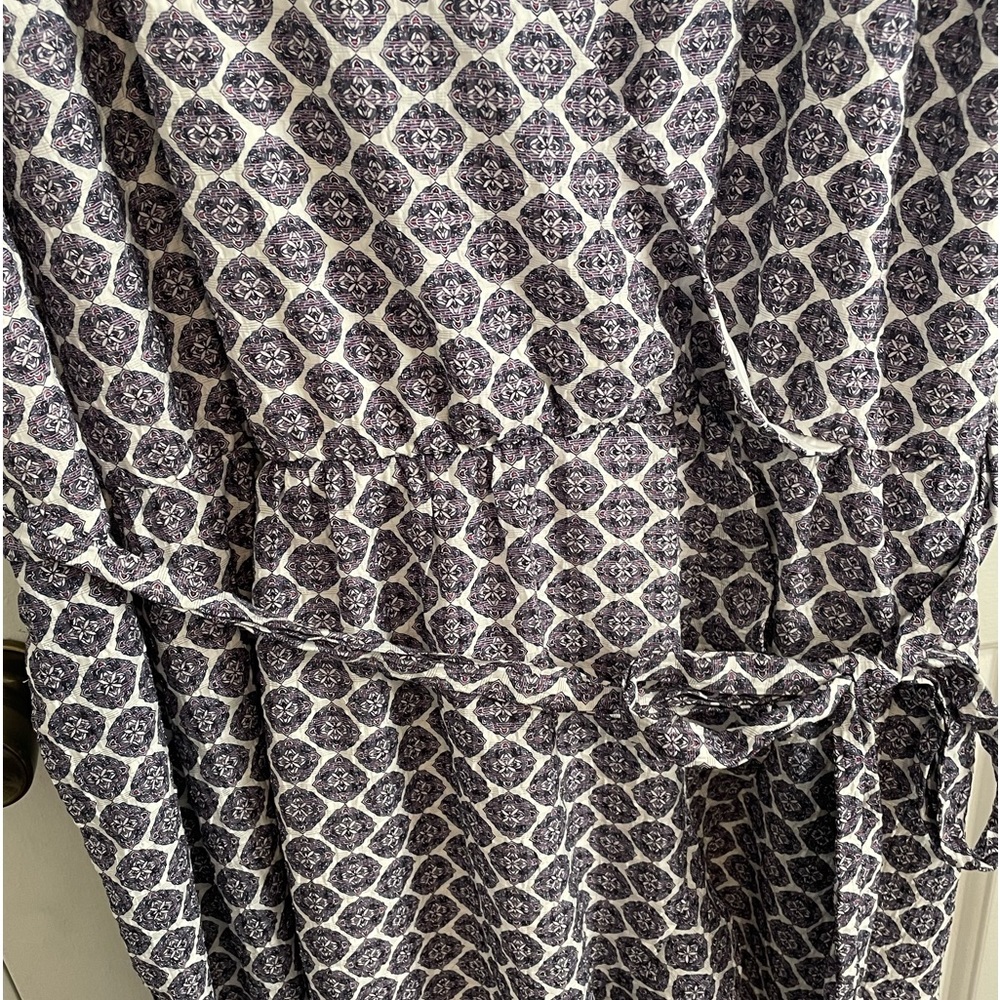Lane Bryant | Short Sleeve High Low Ruffle Hem Dress - Picture 4 of 8